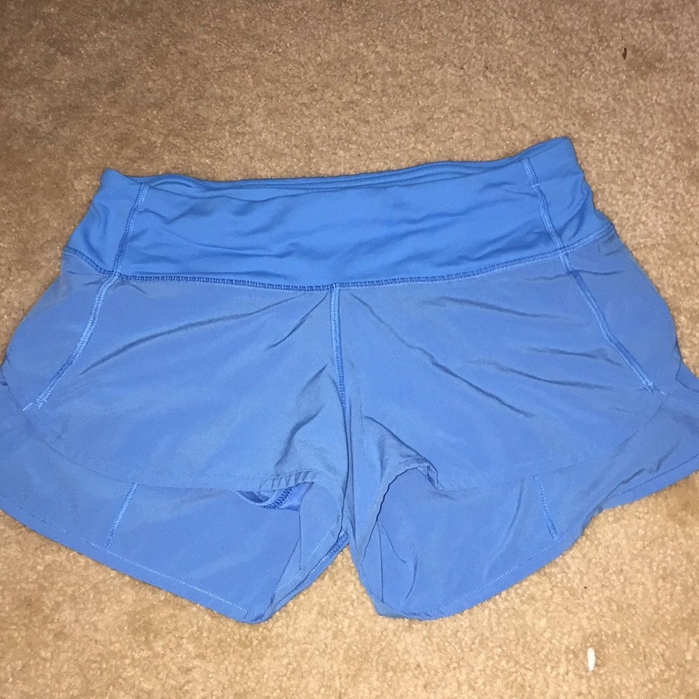 blue lululemon shorts